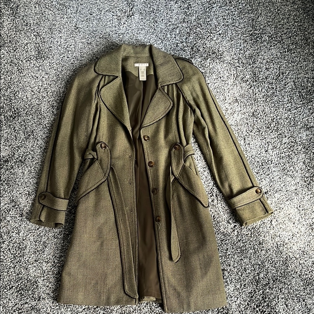 Liz Elegant Olive Green Women's Coat